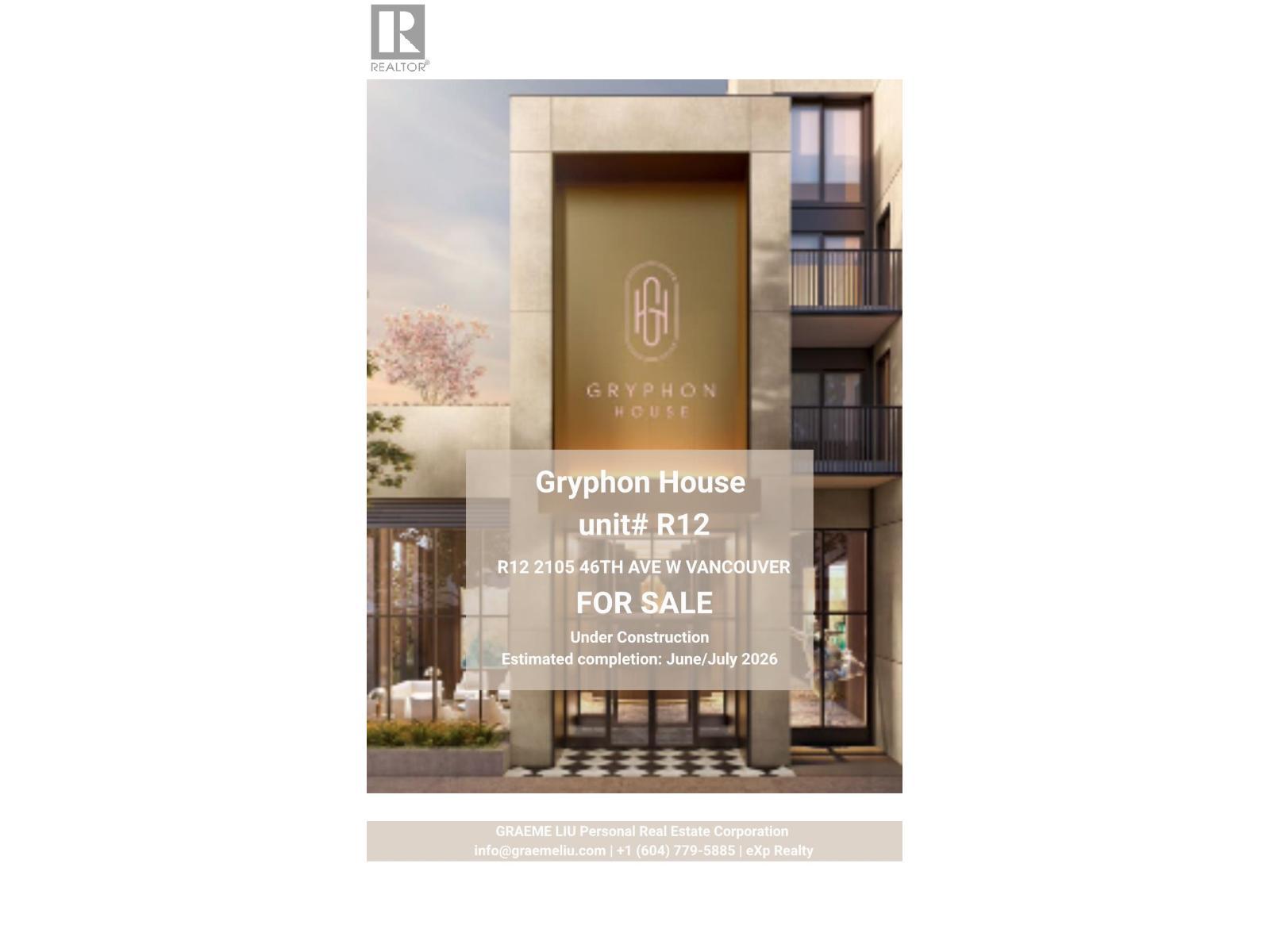 R12 2105 W 46TH Avenue, Vancouver